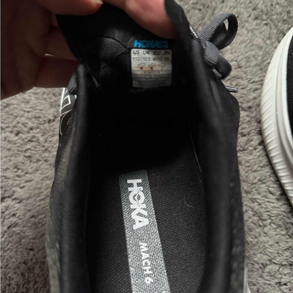 Hoka Charcoal and White Athletic Shoes - Picture 6 of 6